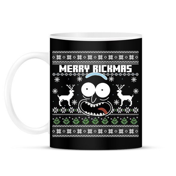 Merry Rickmas - fehér-Bögre