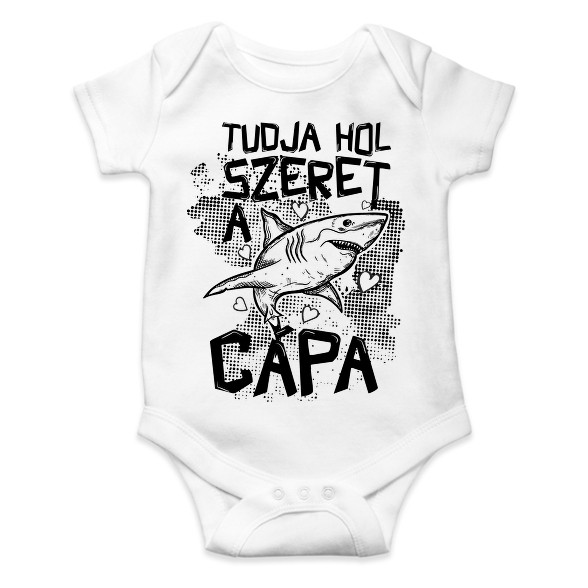 Tudja hol szeret a cápa-Baba Body