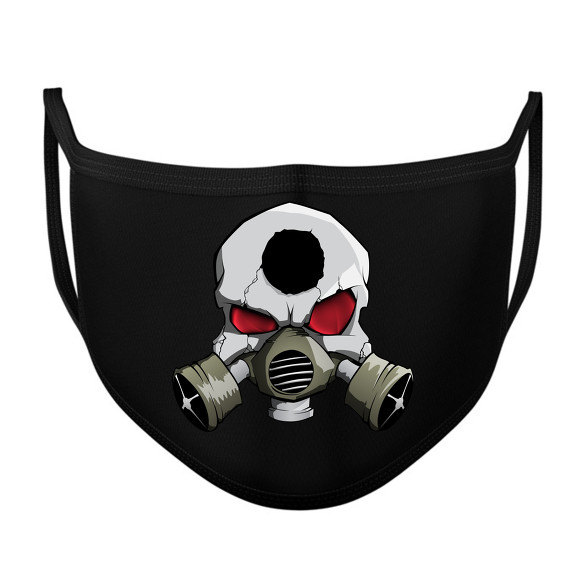 Gasmask skull-Szájmaszk