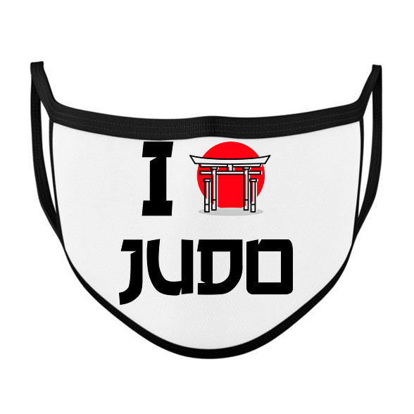 I love Judo-Szájmaszk