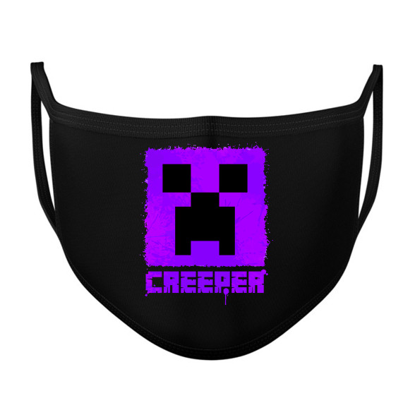 Minecraft creeper lila-Szájmaszk