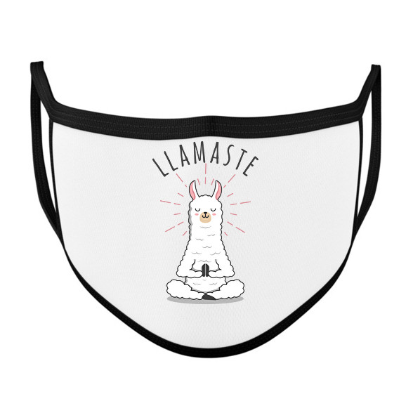 Llamaste yoga-Szájmaszk