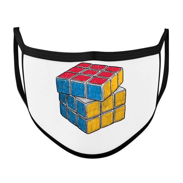 Rubik kocka -Szájmaszk