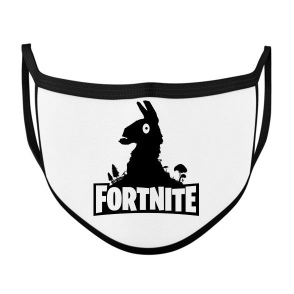 Fortnite Llama Logó - Fekete-Szájmaszk