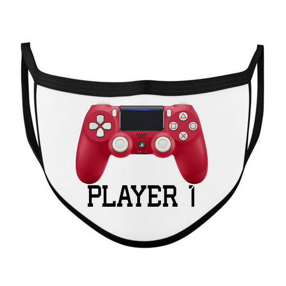 Player 1 PS4 páros póló-Szájmaszk