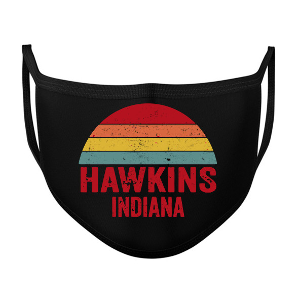 Retro Hawkins Indiana-Szájmaszk