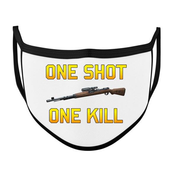 PUBG - One Shot, One Kill-Szájmaszk