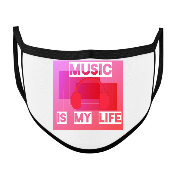 music is my life-Szájmaszk