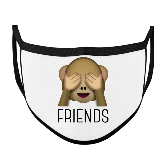 3 majom - friends-Szájmaszk