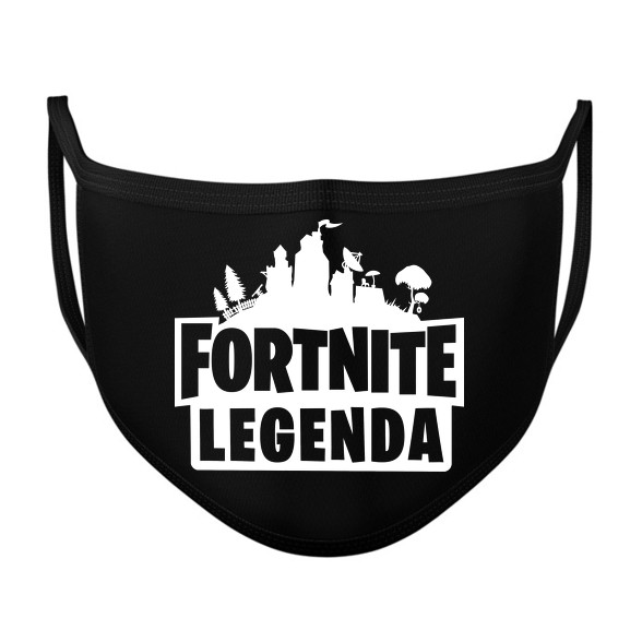 Fortnite Legenda - Fehér-Szájmaszk