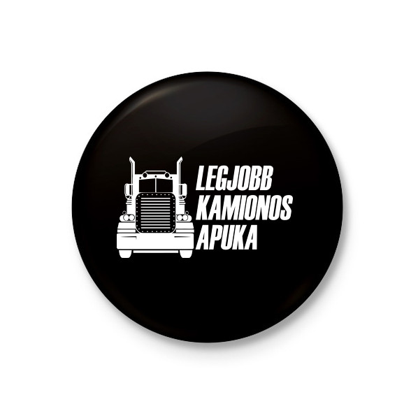 A legjobb kamionos apuka-Kitűző, hűtőmágnes