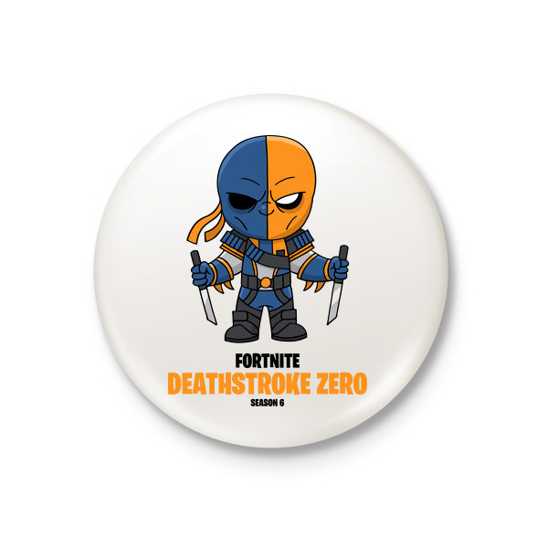 Deathstroke Zero - Fortnite Season 6-Kitűző, hűtőmágnes