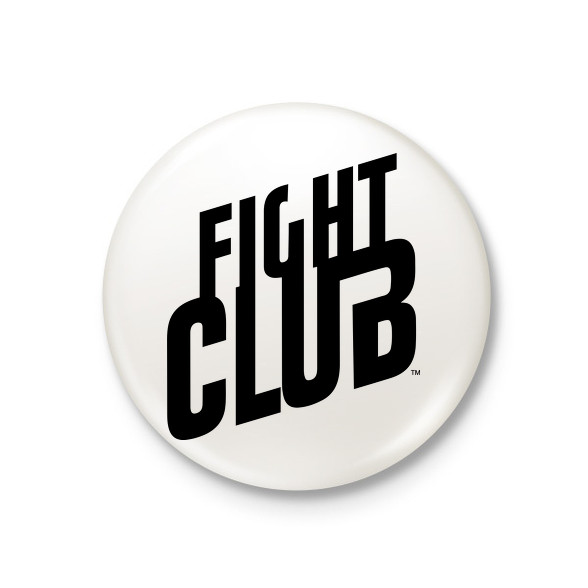 fight club logo-Kitűző, hűtőmágnes