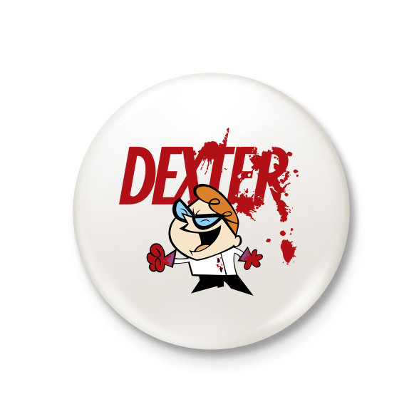 Dexter laboratóriuma?-Kitűző, hűtőmágnes