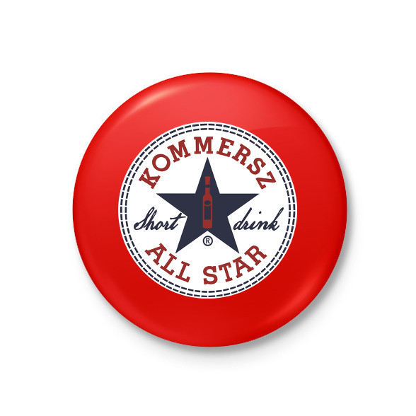 Kommersz ALL STAR-Kitűző, hűtőmágnes