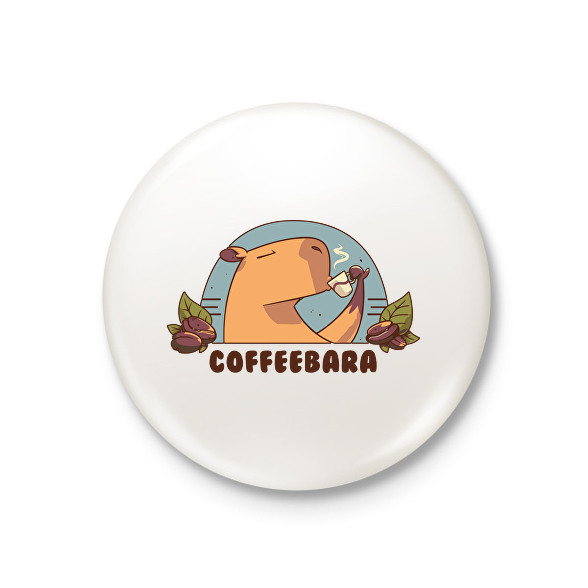 Coffeebara-Kitűző, hűtőmágnes