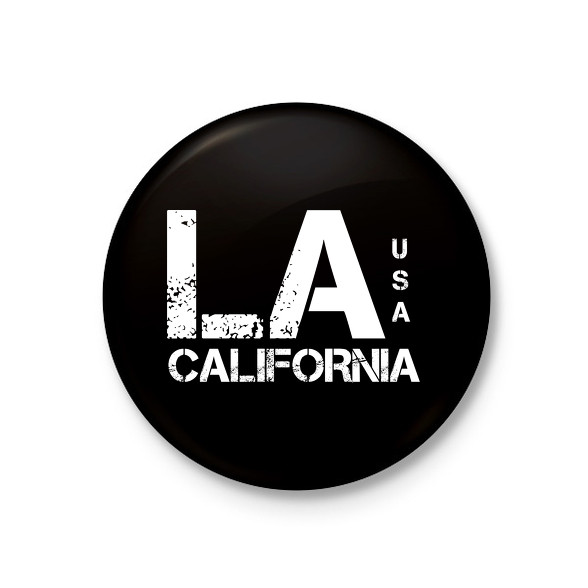 LA CALIFORNIA-Kitűző, hűtőmágnes