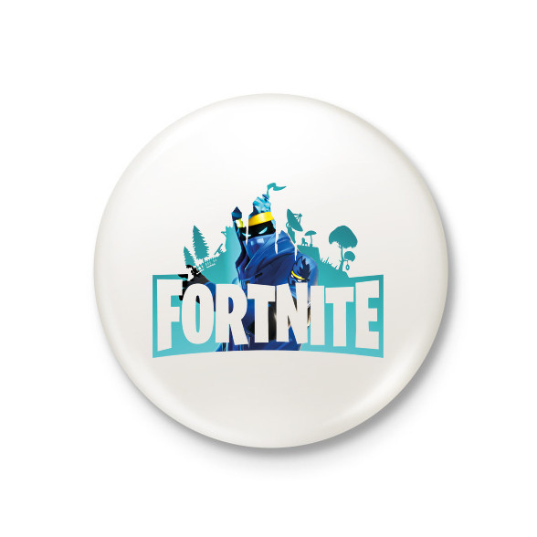 Fortnite logo Ninja-Kitűző, hűtőmágnes