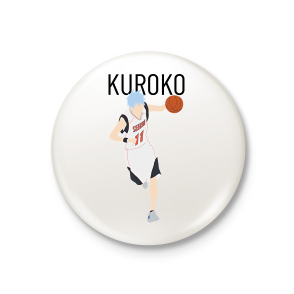 Kuroko no Basket - Kuroko-Kitűző, hűtőmágnes