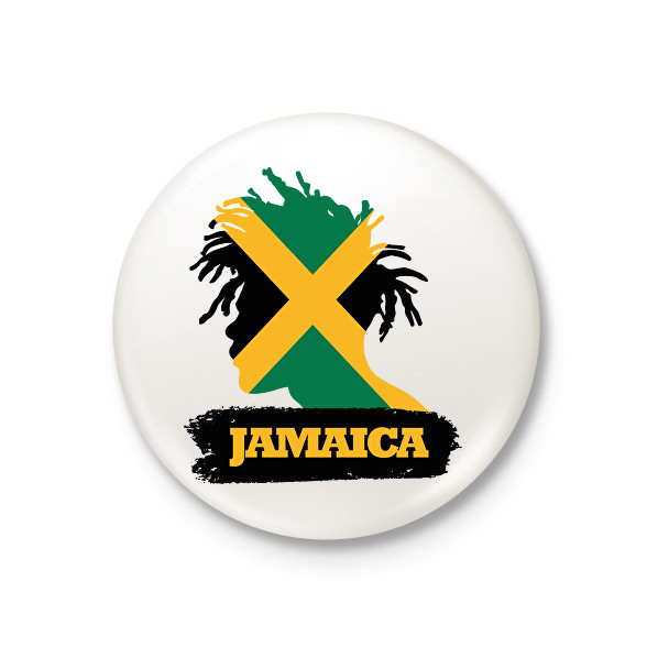 Jamaica-Kitűző, hűtőmágnes