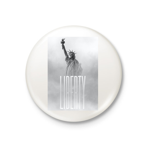 Liberty-Kitűző, hűtőmágnes