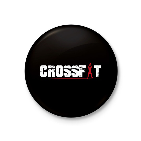 Crossfit-Kitűző, hűtőmágnes