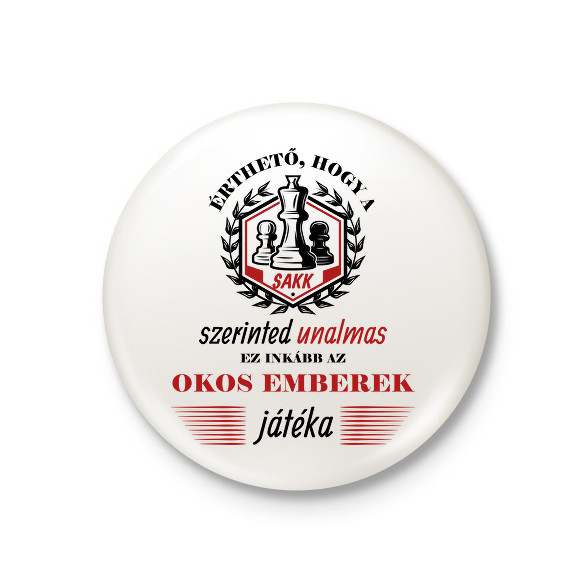 Okos emberek játéka-Kitűző, hűtőmágnes