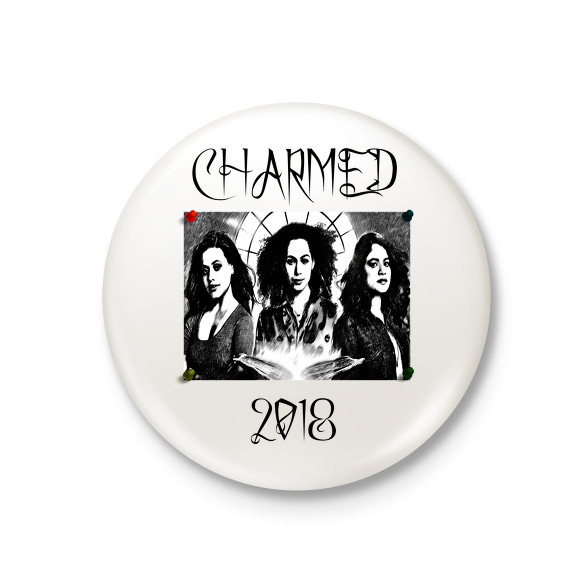 CHARMED 2018 draw-Kitűző, hűtőmágnes