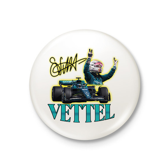 Vettel F1-Kitűző, hűtőmágnes