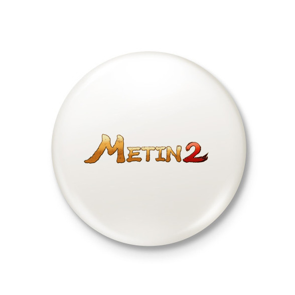 Metin2 logo-Kitűző, hűtőmágnes