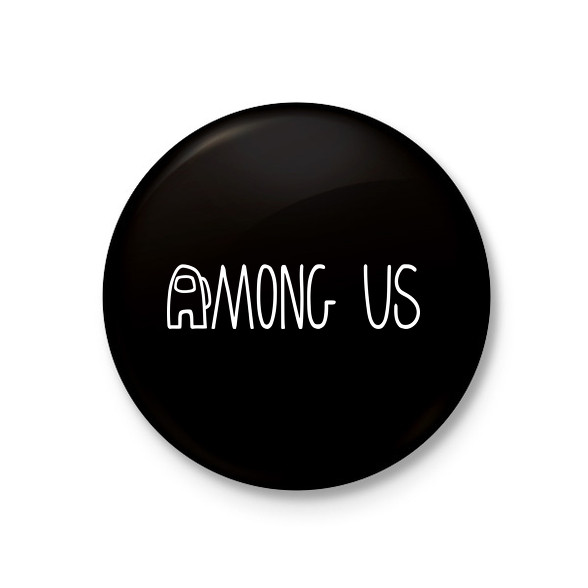 Among us logo-Kitűző, hűtőmágnes