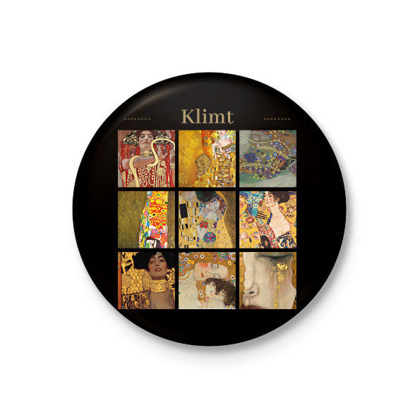 Klimt - részletek-Kitűző, hűtőmágnes