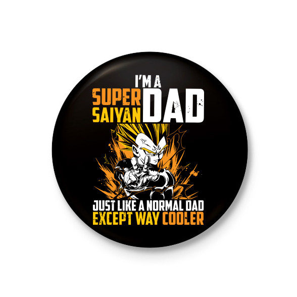 Super Saiyan Dad-Kitűző, hűtőmágnes