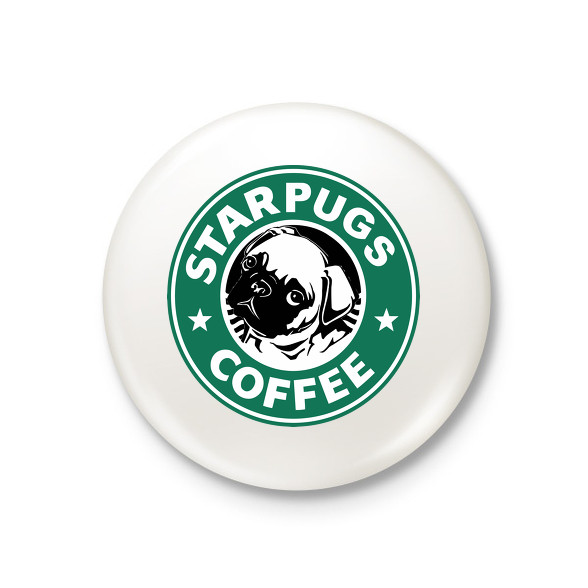 STARPUGS COFFEE-Kitűző, hűtőmágnes