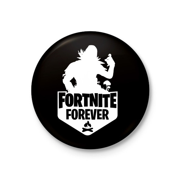 Fortnite Forever - Raven (Fehér)-Kitűző, hűtőmágnes