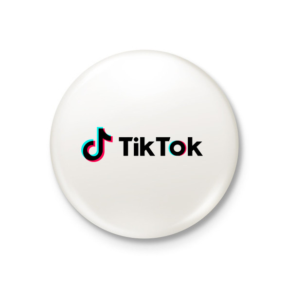 TikTok  -Kitűző, hűtőmágnes