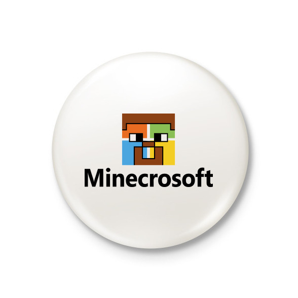 Minecrosoft-Kitűző, hűtőmágnes