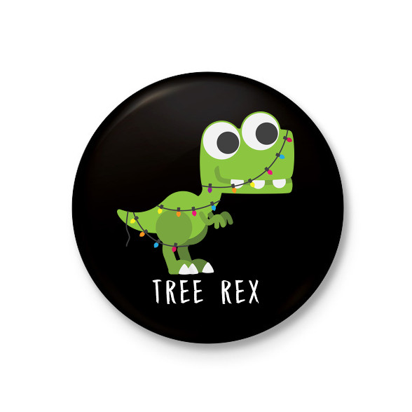 Tree Rex-Kitűző, hűtőmágnes