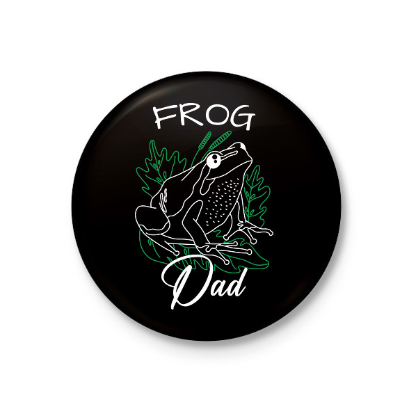 Frog Dad-Kitűző, hűtőmágnes