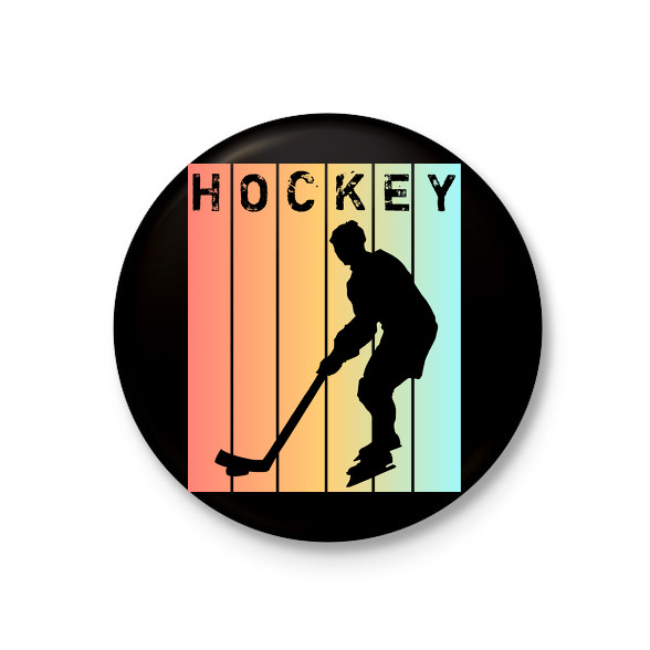 Hockey-Kitűző, hűtőmágnes