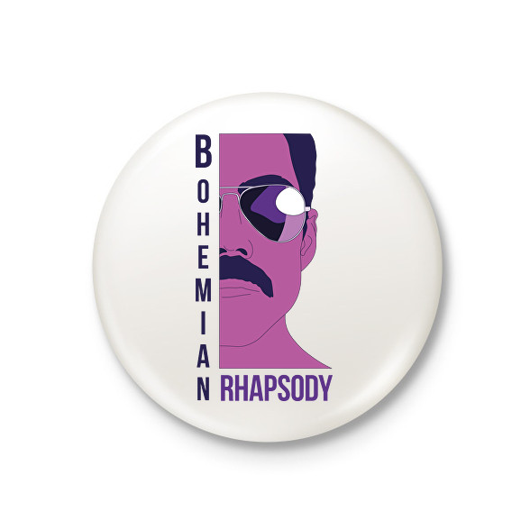 Bohemian Rhapsody - Freddie-Kitűző, hűtőmágnes