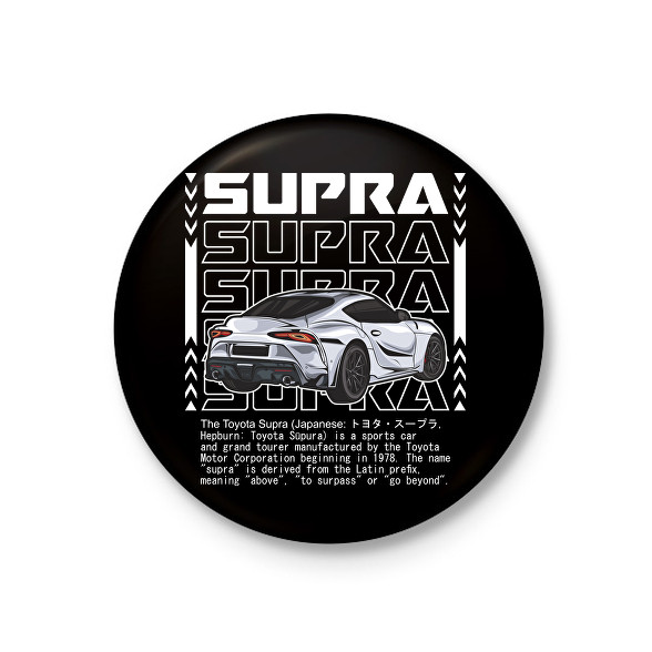 Toyota Supra-Kitűző, hűtőmágnes