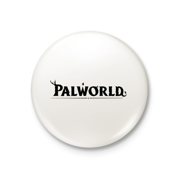 Palworld - fekete-Kitűző, hűtőmágnes