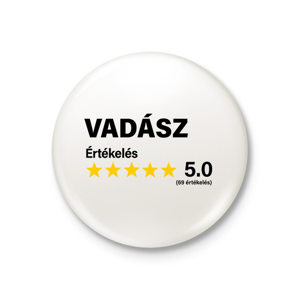 Vadász Értékelés ***** 5.0 (69 értékelés)-Kitűző, hűtőmágnes