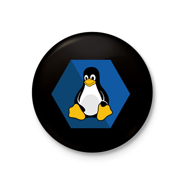 Linux Tux-Kitűző, hűtőmágnes