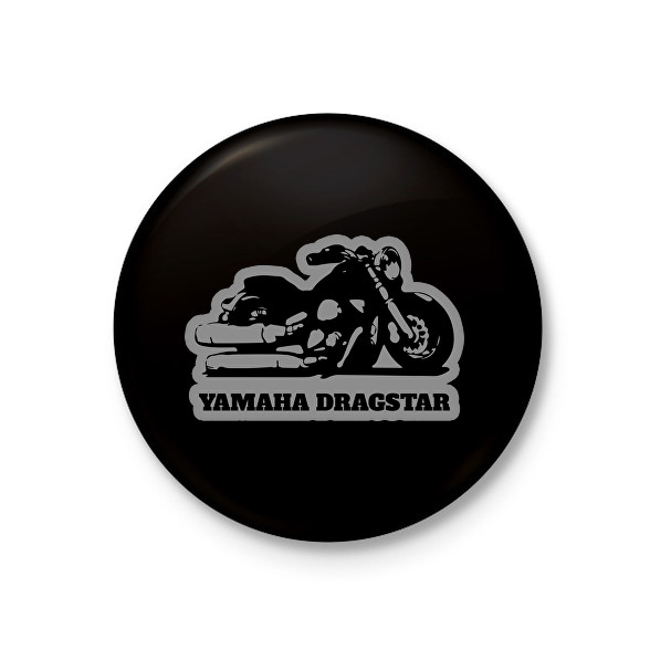 Yamaha Dragstar motor-Kitűző, hűtőmágnes