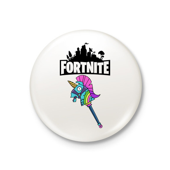 Fortnite Egyszarvú csákány-Kitűző, hűtőmágnes