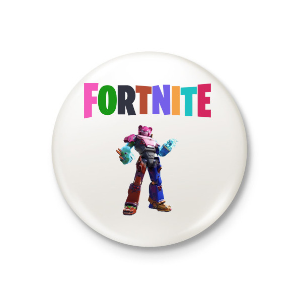 Fortnite Mecha Team Leader-Kitűző, hűtőmágnes