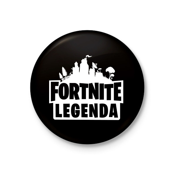 Fortnite Legenda - Fehér-Kitűző, hűtőmágnes