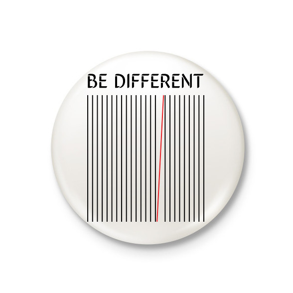 Be different-Kitűző, hűtőmágnes